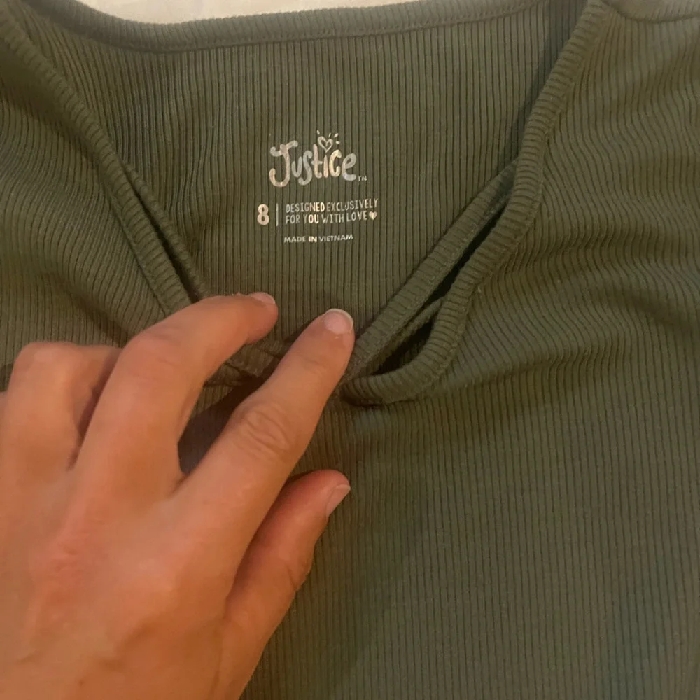 Green and Gray Kids Short Sleeve Tees